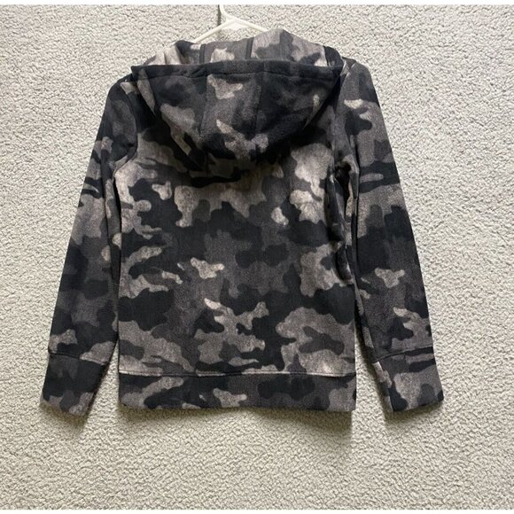 Boy’s All in Motion GREY CAMO 1/4 Zip Hoodie Sweatshirt Fleece Medium New - Picture 2 of 8